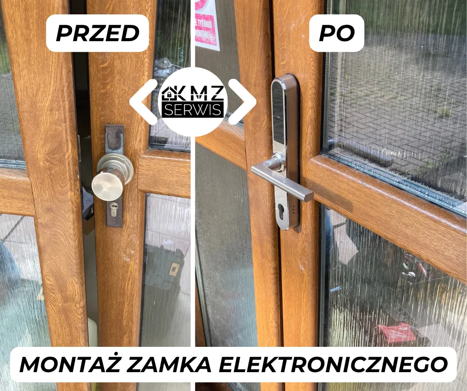 przed po klamka elektroniczna