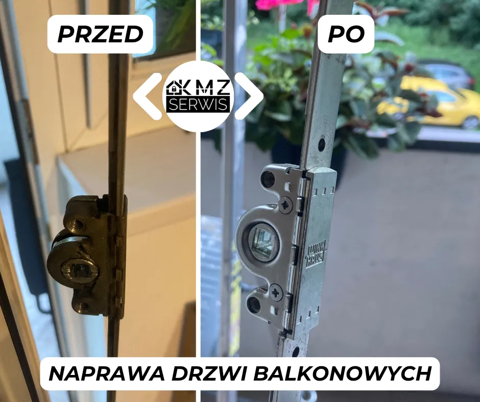 przed po naprawa drzwi balkonowych (2)