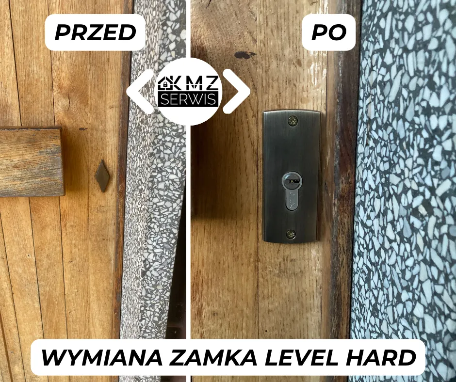 przed po wymiana zamka levelowaniem hard 2