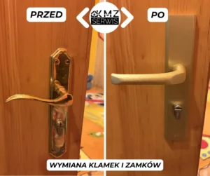 wymiana klamek i zamków