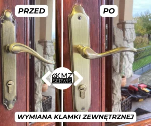 wymiana klamki zewnętrznej