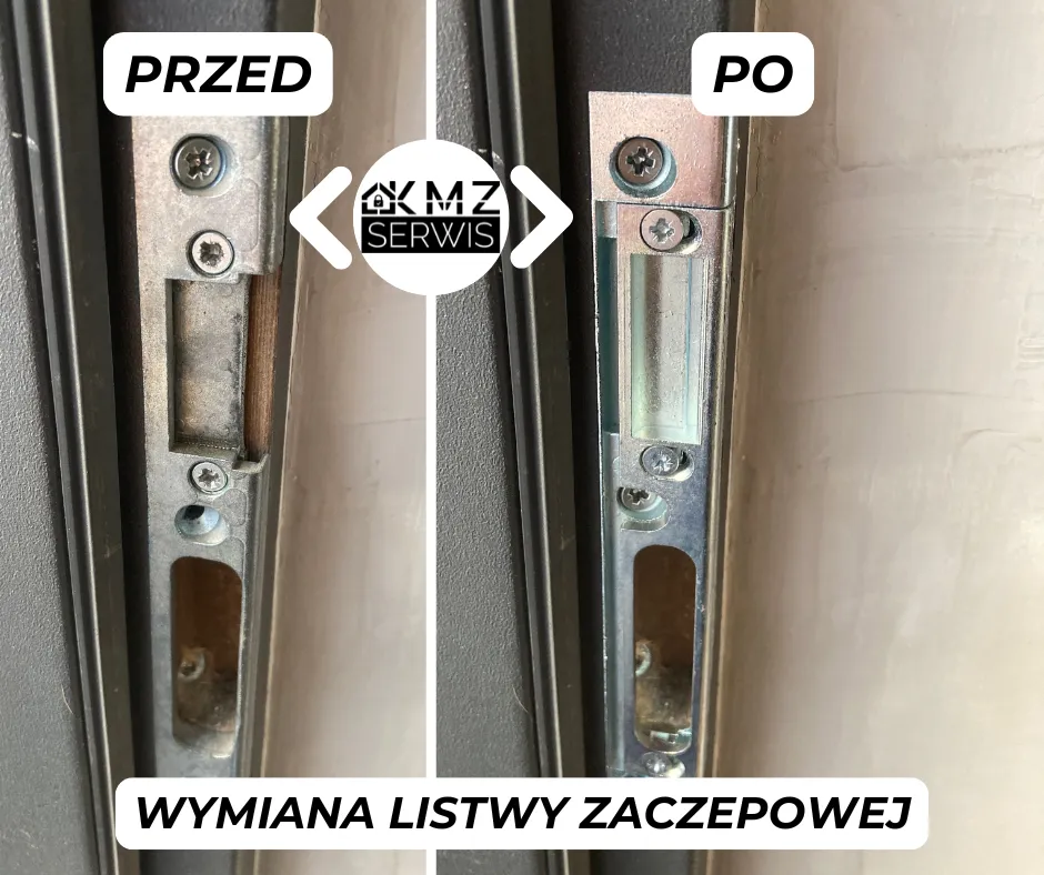wymiana listwy zaczepowej