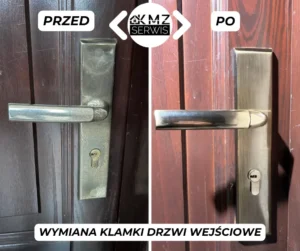 wymiana zamka i klamek